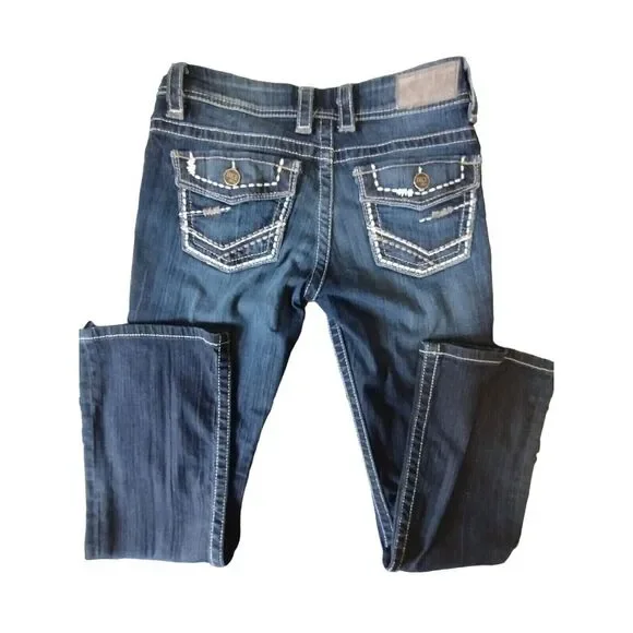 BKE Denim‎ Size Mexico 28 PAYTON Bootcut Women's Distressed Jeans 268 - Picture 2 of 10